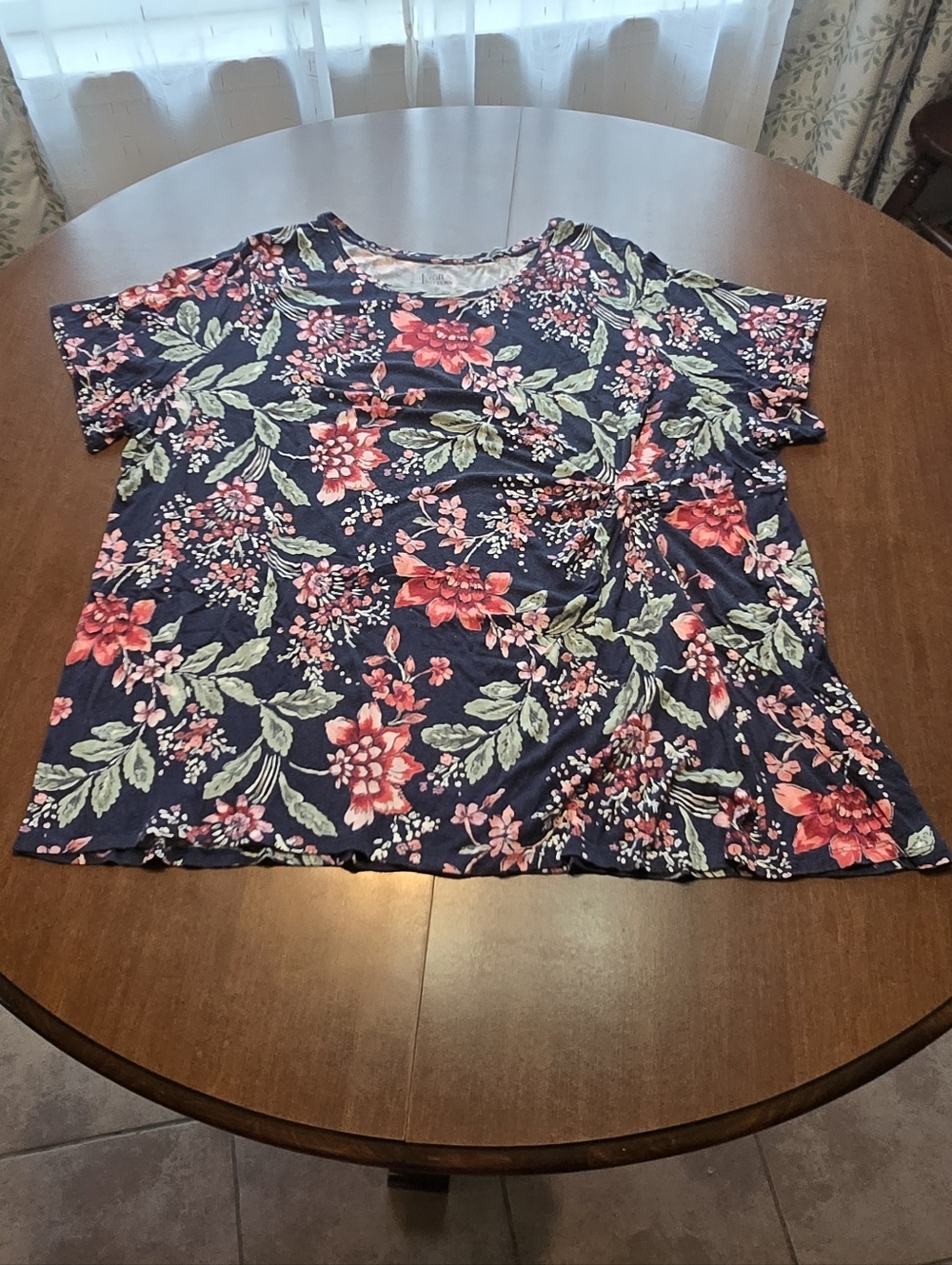 *SALE* Croft & Barrow Floral Waist-Tie Top